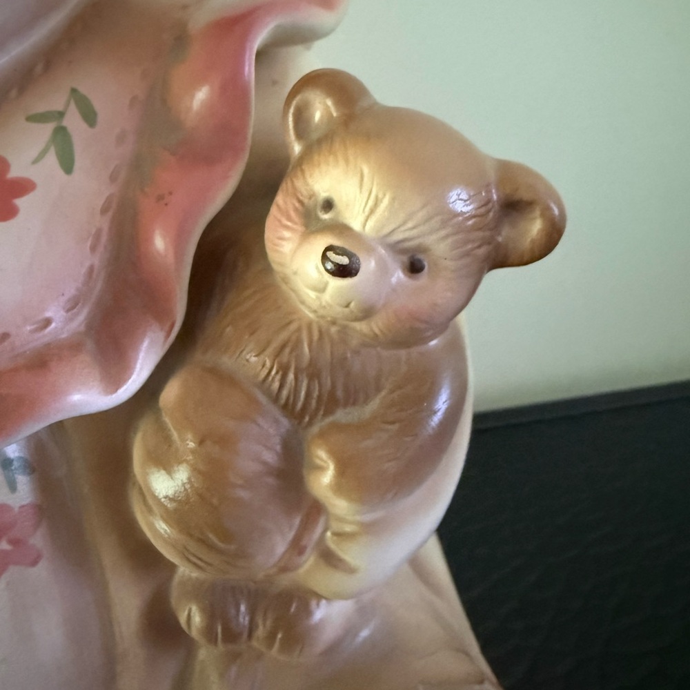 Vintage Cookie Jar Teddy Bear Ceramic 11" Inches Tall. - Picture 2 of 11